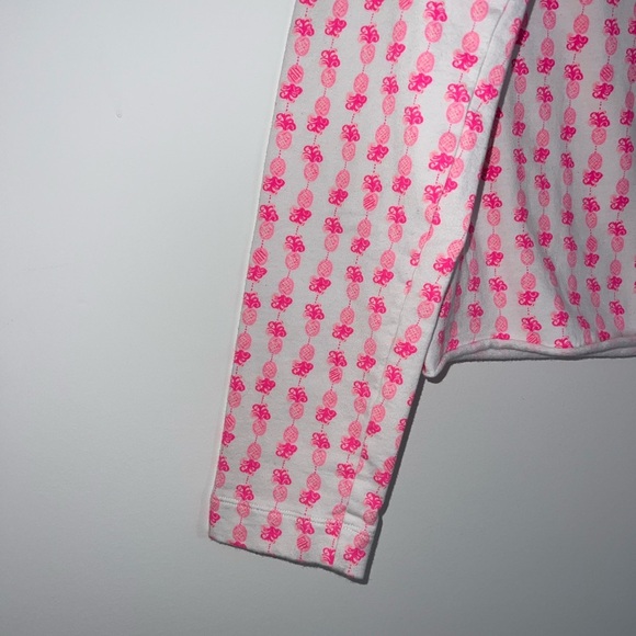 Lilly Pulitzer UPF 50+ RONAN CROPPED POPOVER Pink Topaz pullover small - Picture 4 of 7